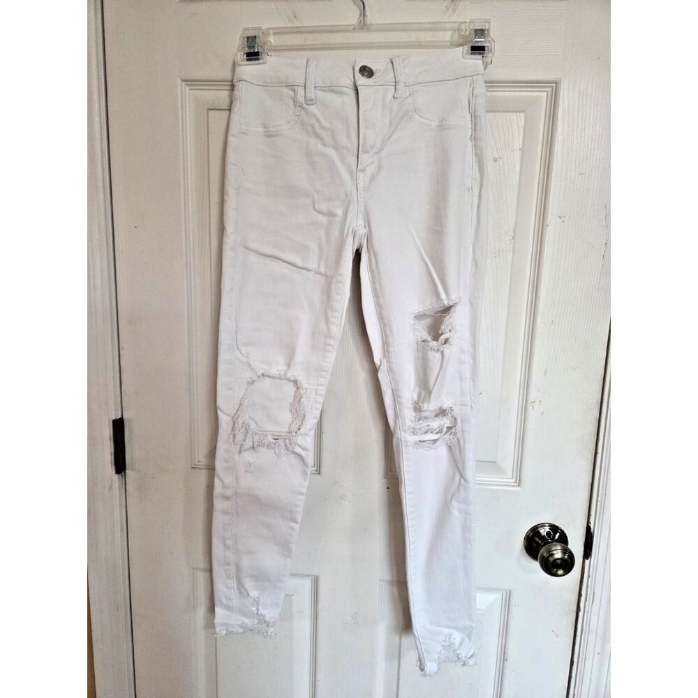 American Eagle Women’s 4R White Next Level Stretch Skinny Denim